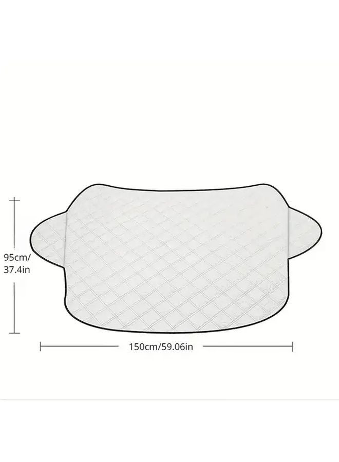 Thin Silvery Waterproof Car Windshield Cover Anti Frost Anti Fog UV Protection - Image 3